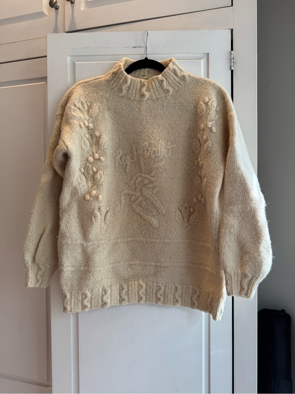 Kipling Cream Textured Cowl Neck Sweater